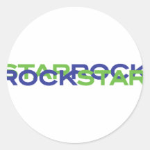 rockstar pegatinas redondas