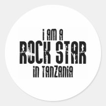 Rockstar Tanzania Etiqueta Redonda