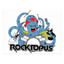 Rocktopus Tarjeta Postal