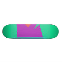 Rodeado por el verde tabla de patinar
