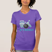 Rodemos bola y los pernos de bolos camiseta