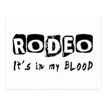 Rodeo está en mi sangre tarjeta postal