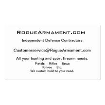 RogueArmament.com Tarjeta Personal