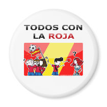 ¡Roja del la de la estafa del Todos del ¡! imanes