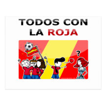 ¡Roja del la de la estafa del Todos del ¡! Tarjetas Postales