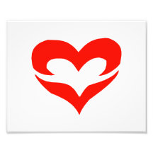rojo abstracto 1 del corazón fotografias