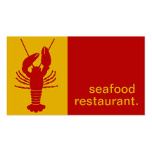 Rojo amarillo moderno del restaurante el | de los  plantilla de tarjeta personal