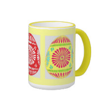 Rojo/amarillo Tazas