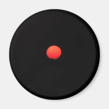 Rojo anaranjado Sun Imán De Frigorifico