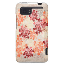 Rojo anaranjado y flores poner crema retros cárcasas casemate