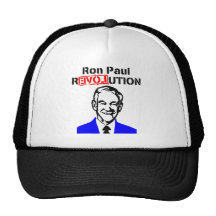 Rojo azul de la revolución n de Ron Paul Gorras