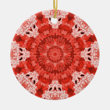 Rojo/azul del copo de nieve ornaments para arbol de navidad
