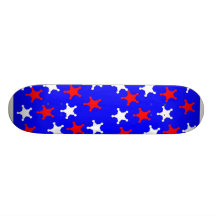 Rojo, blanco y azul patineta personalizada