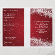 Rojo chispeante de la onda del programa del boda tarjetas informativas