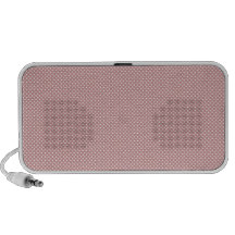 Rojo con los puntos blancos simples mini altavoces