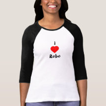rojo-corazón, Robo - modificado para requisitos pa Camiseta