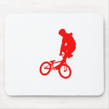Rojo de BMX Tapetes De Raton