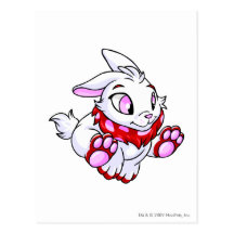 Rojo de Cybunny Tarjeta Postal