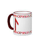 Rojo de la runa de Laguz Taza