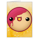 Rojo de la tarjeta del buñuelo