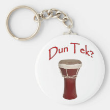 Rojo de Tek del Dun Llavero Personalizado