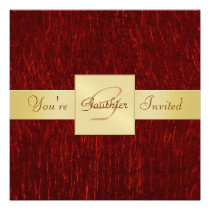 Rojo del día de fiesta y invitación de los Años Nu invitaciones