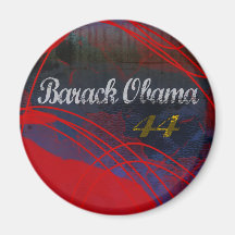 ROJO DEL GRUNGE DE BARACK OBAMA 44 IMAN