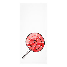 Rojo del LolliPop Lona Publicitaria