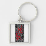 Rojo del oin del dragón de Ying Yang - Año Nuevo c Llavero Personalizado