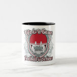 Rojo del partido de fútbol tazas