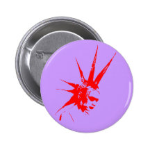 rojo del punkgirl pin