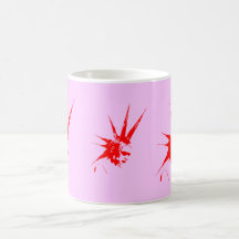 rojo del punkgirl tazas de café