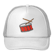 Rojo del tambor gorro de camionero