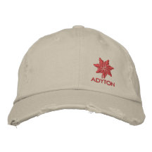 Rojo del tipo de tela de algodón de ADYTON.EU Gorra De Béisbol Bordada