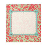Rojo del vintage libretas para notas