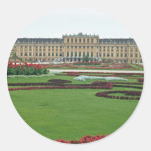 Rojo el castillo de los Habsburgo, Viena de Shonbr Pegatinas