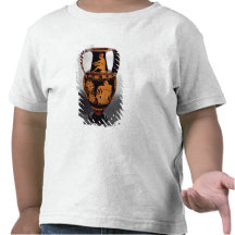 Rojo-figura amphora del ático que representa un st camisetas