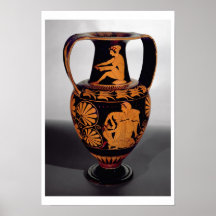 Rojo-figura amphora del ático que representa un st impresiones