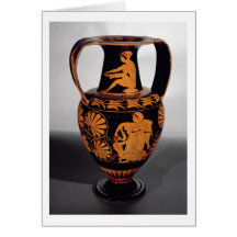 Rojo-figura amphora del ático que representa un st felicitación