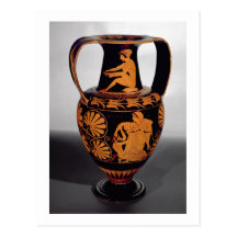Rojo-figura amphora del ático que representa un st tarjeta postal