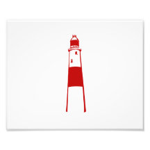 rojo gráfico plano white.png del faro impresiones fotográficas