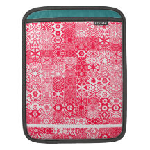Rojo mareado de Pattern_Ruby de los placeres Funda Para iPads