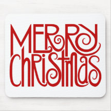 Rojo Mousepad de las Felices Navidad Alfombrillas De Raton