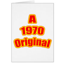 Rojo original 1970 felicitación