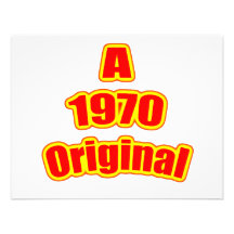 Rojo original 1970 invitacion personalizada