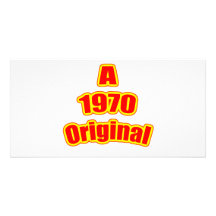 Rojo original 1970 tarjeta fotografica  