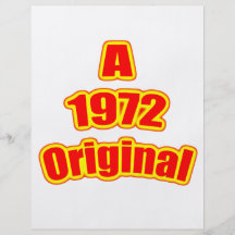 Rojo original 1972 flyer personalizado