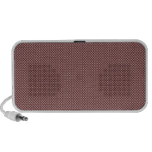 Rojo oscuro con los puntos blancos simples altavoz de viaje