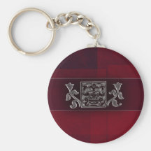 Rojo oscuro/marron - acentos indios llaveros