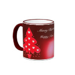 Rojo ROJO de la CELEBRACIÓN DE DÍAS FESTIVOS del Á Taza De Café